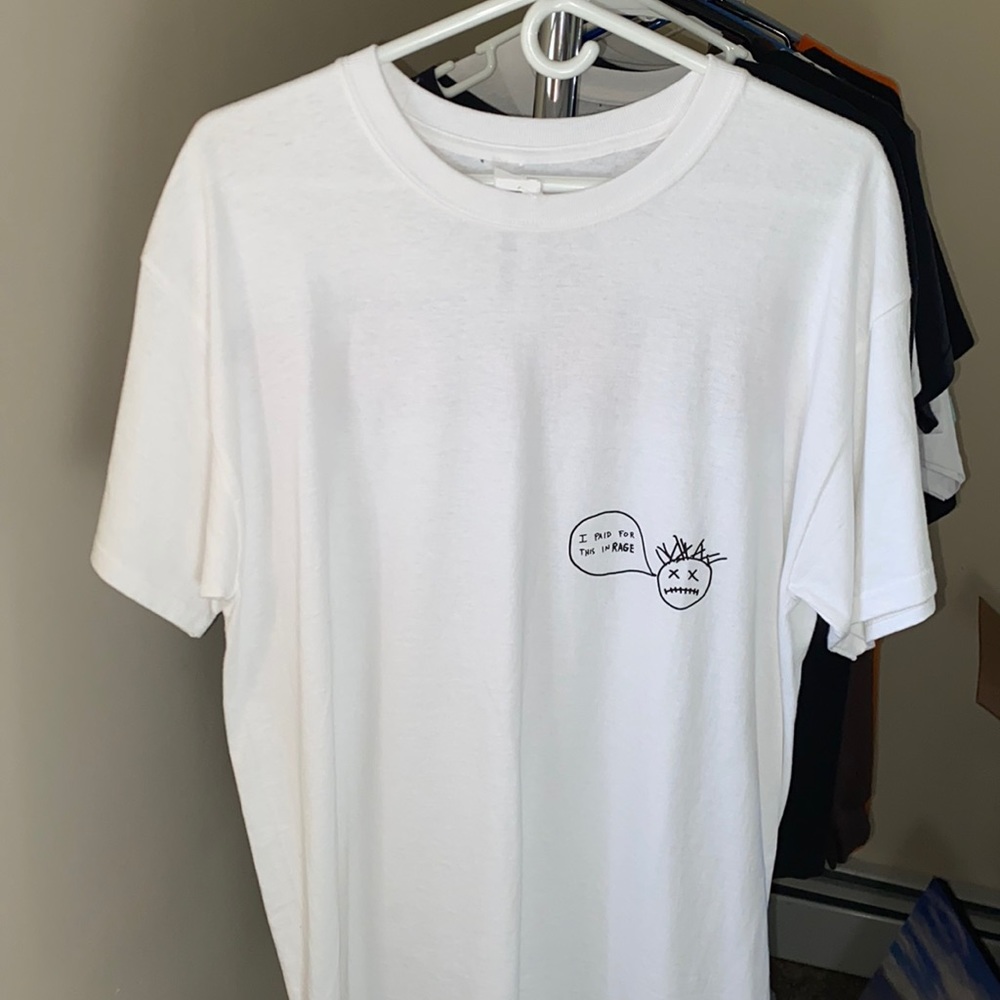 Travis Scott “paid for this in rage” tee